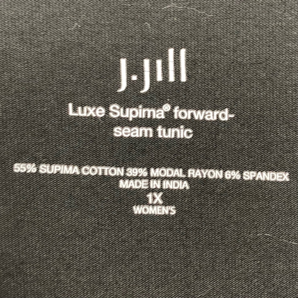 J. Jill Luxe Supima Forward-Seam Tunic Top Women’s Size 1X Long Sleeves Knit - Picture 6 of 7